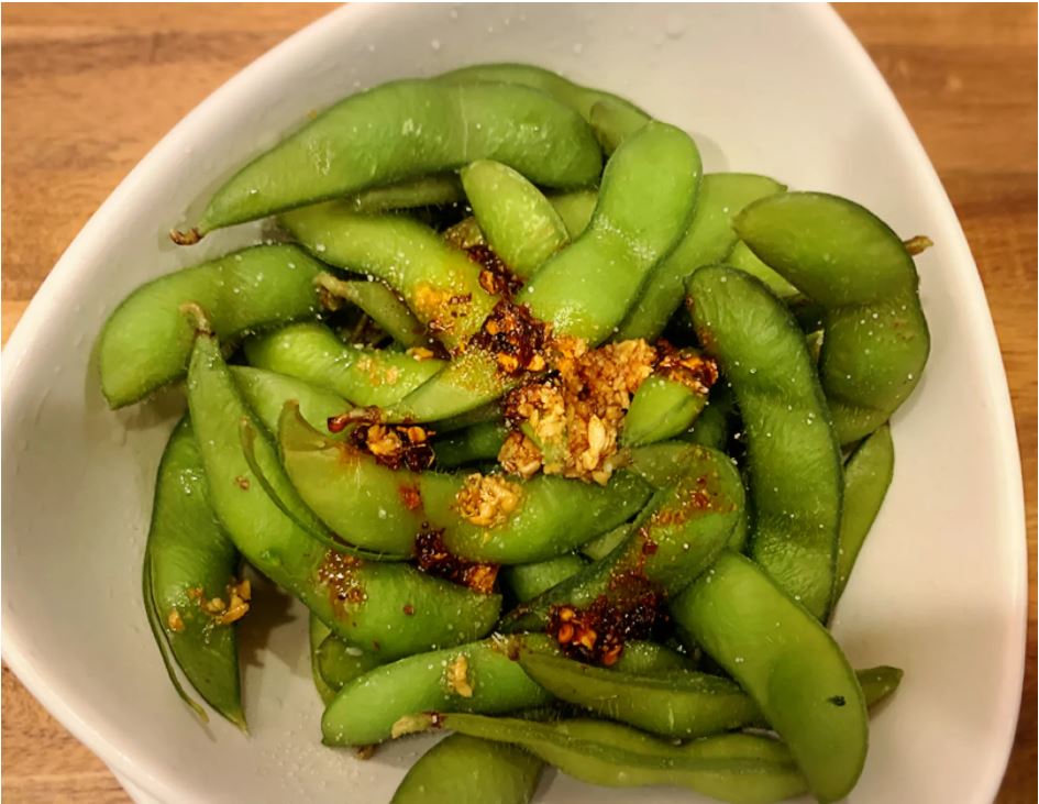 Order 2. Angry Edamame food online from Am Thai Fusion Cuisine store, Anaheim on bringmethat.com