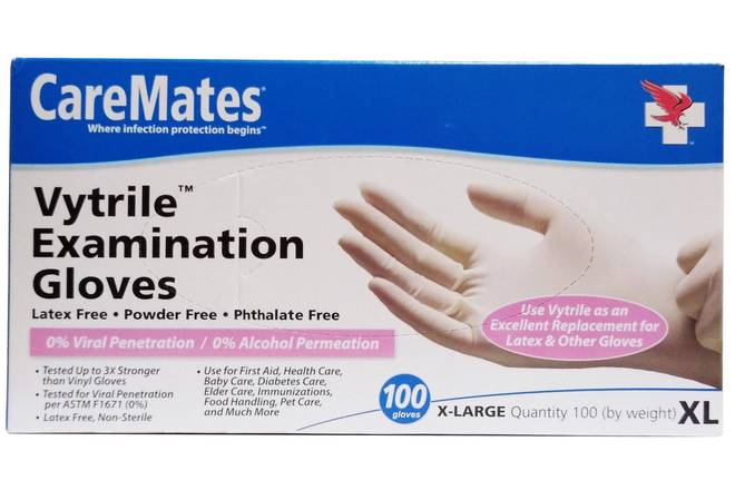 Order Vytrile Examination Gloves - 100 Gloves - XL food online from East Cooper Family Pharmacy store, Mt Pleasant on bringmethat.com