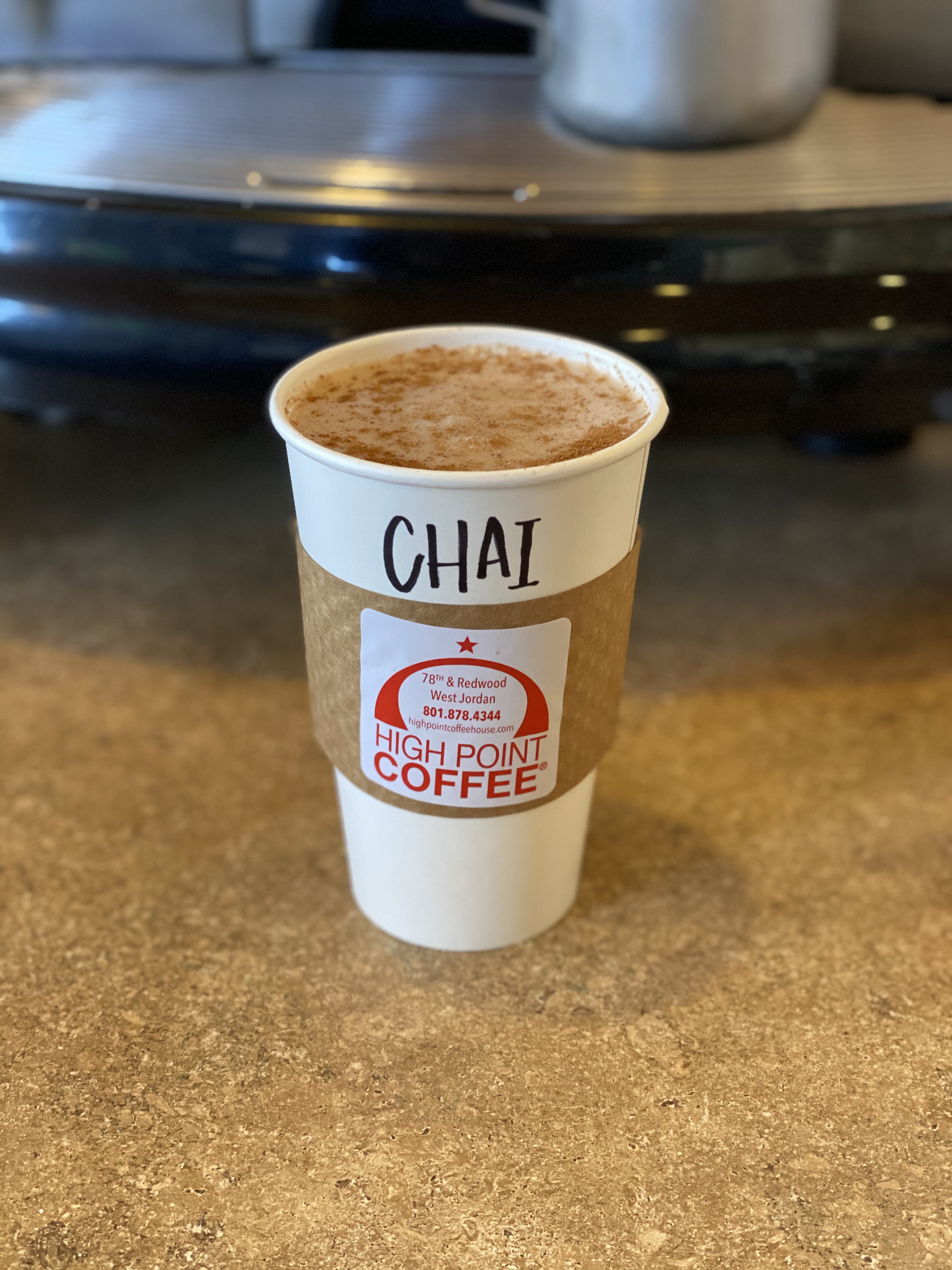 Order Hot Chai Tea food online from High Point Coffee store, West Jordan on bringmethat.com