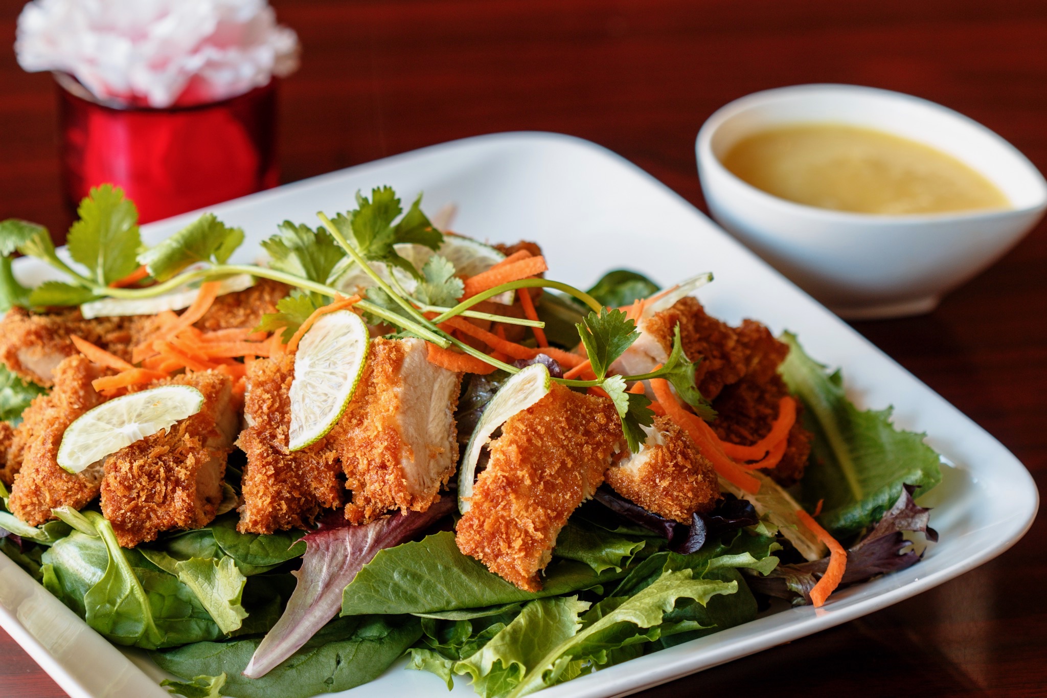 Order Crispy Chicken Salad  food online from Up 2u Thai Eatery store, Alameda on bringmethat.com