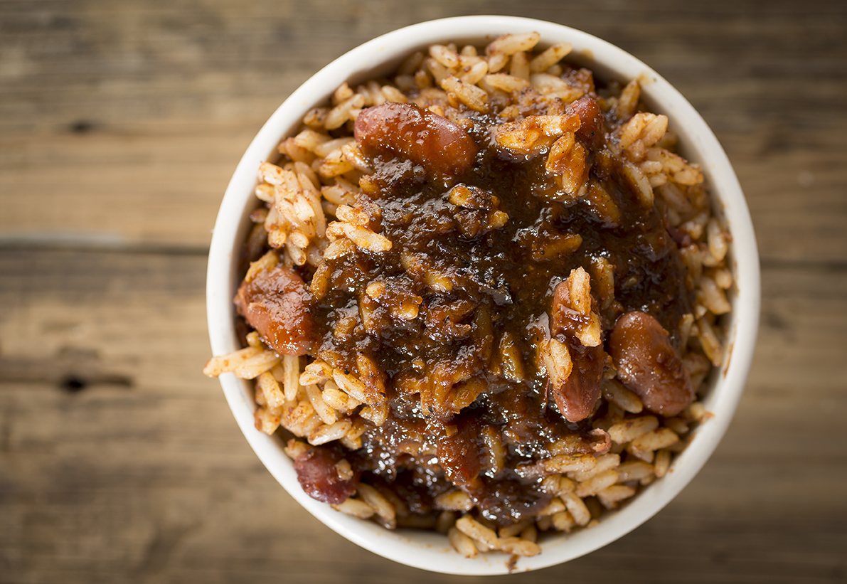Order Rice & Peas food online from Mr. Brown Lounge store, Chicago on bringmethat.com