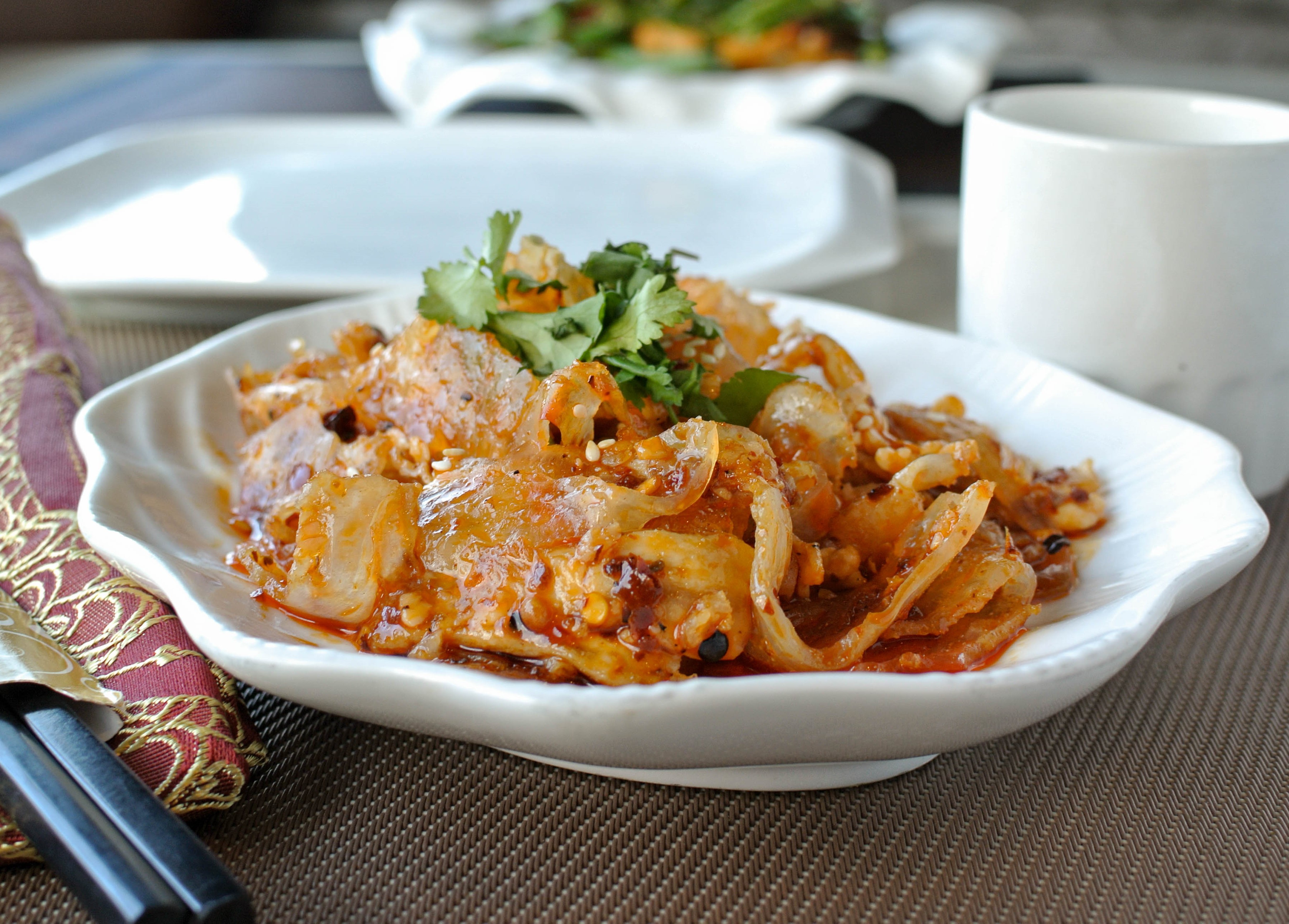 Order Spicy Beef Tendon 麻辣牛筋 food online from Fey Restaurant store, Menlo Park on bringmethat.com