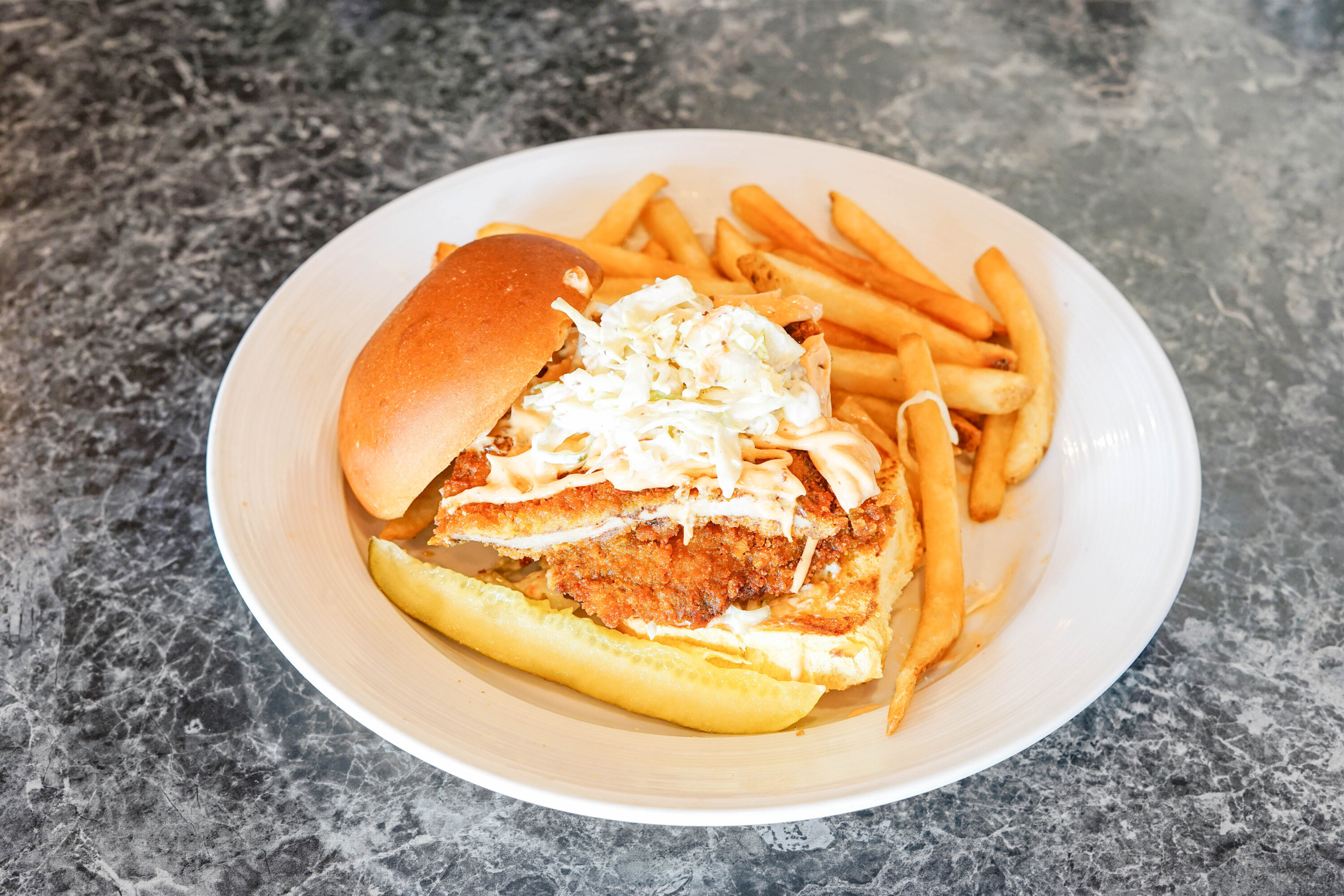 Order Cornflake Crusted Spicy Chicken Sandwich food online from The Ridley House store, Holmes on bringmethat.com