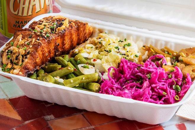 Order Grilled Atlantic Salmon Donburi food online from The District Fishwife store, Washington on bringmethat.com
