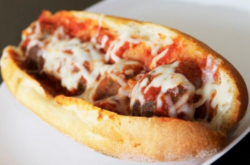 Order Homemade Meatball Parm Sandwich food online from Piemonte Pizza & Grill store, Providence on bringmethat.com
