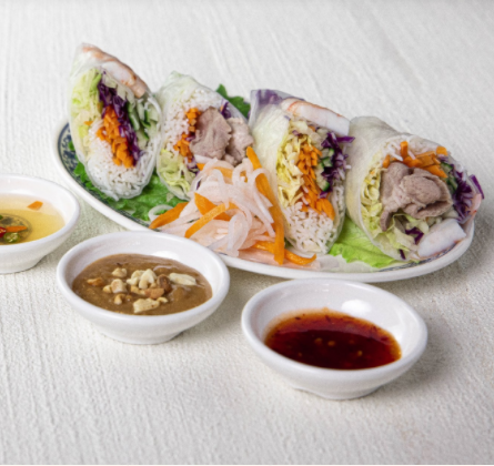 Order A6. Shrimp and Pork Summer Roll  food online from Pho 420 Saigon store, Palisades Park on bringmethat.com