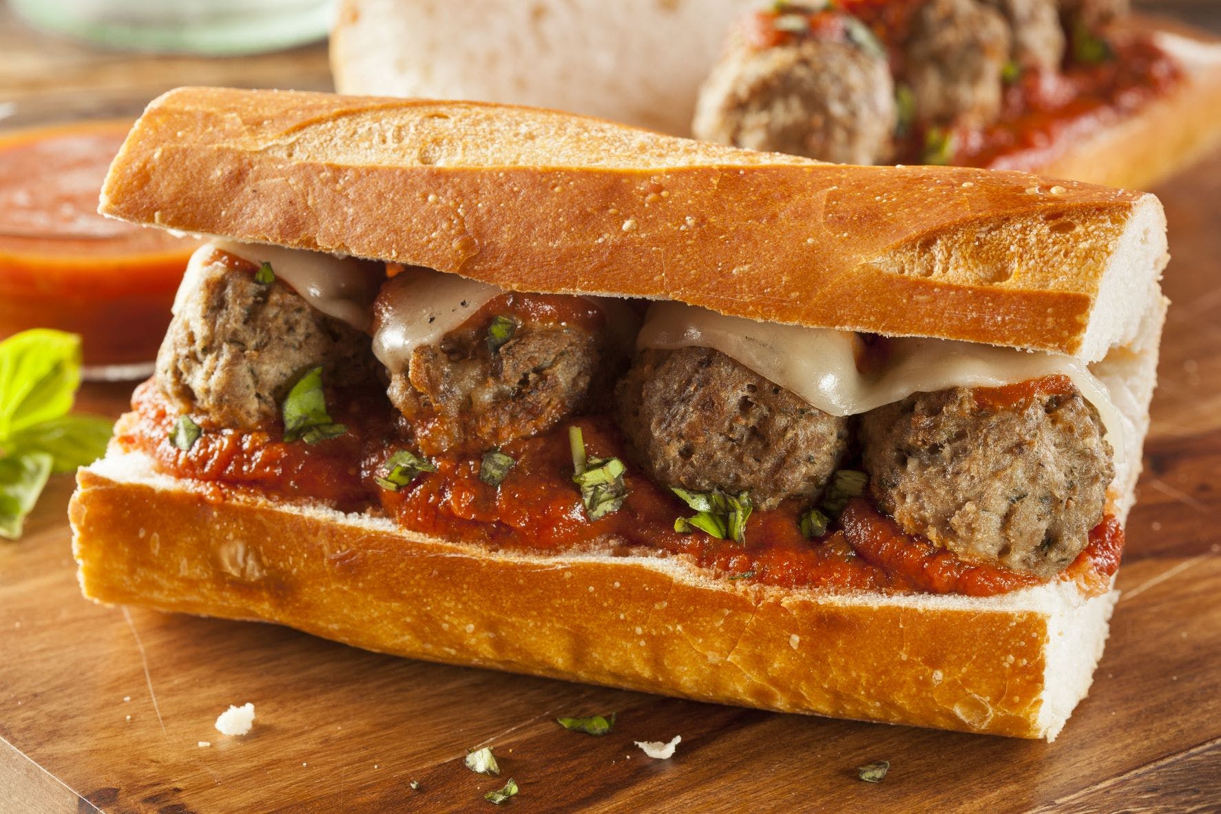 Order Vegan Meatball & Cheese Sub - 8" food online from Papa Pizza Pie store, Fullerton on bringmethat.com