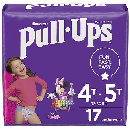 Order Huggies Pull-Ups Girls' Potty Training Pants Size 6 4T - 5T - 17.0 ea food online from Walgreens store, Houston on bringmethat.com