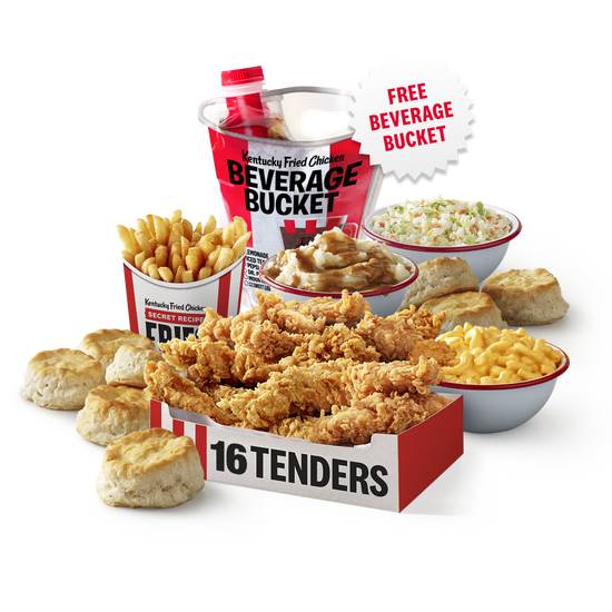 Order FREE Beverage Bucket - 16pc Tenders Meal food online from KFC store, Dayton on bringmethat.com