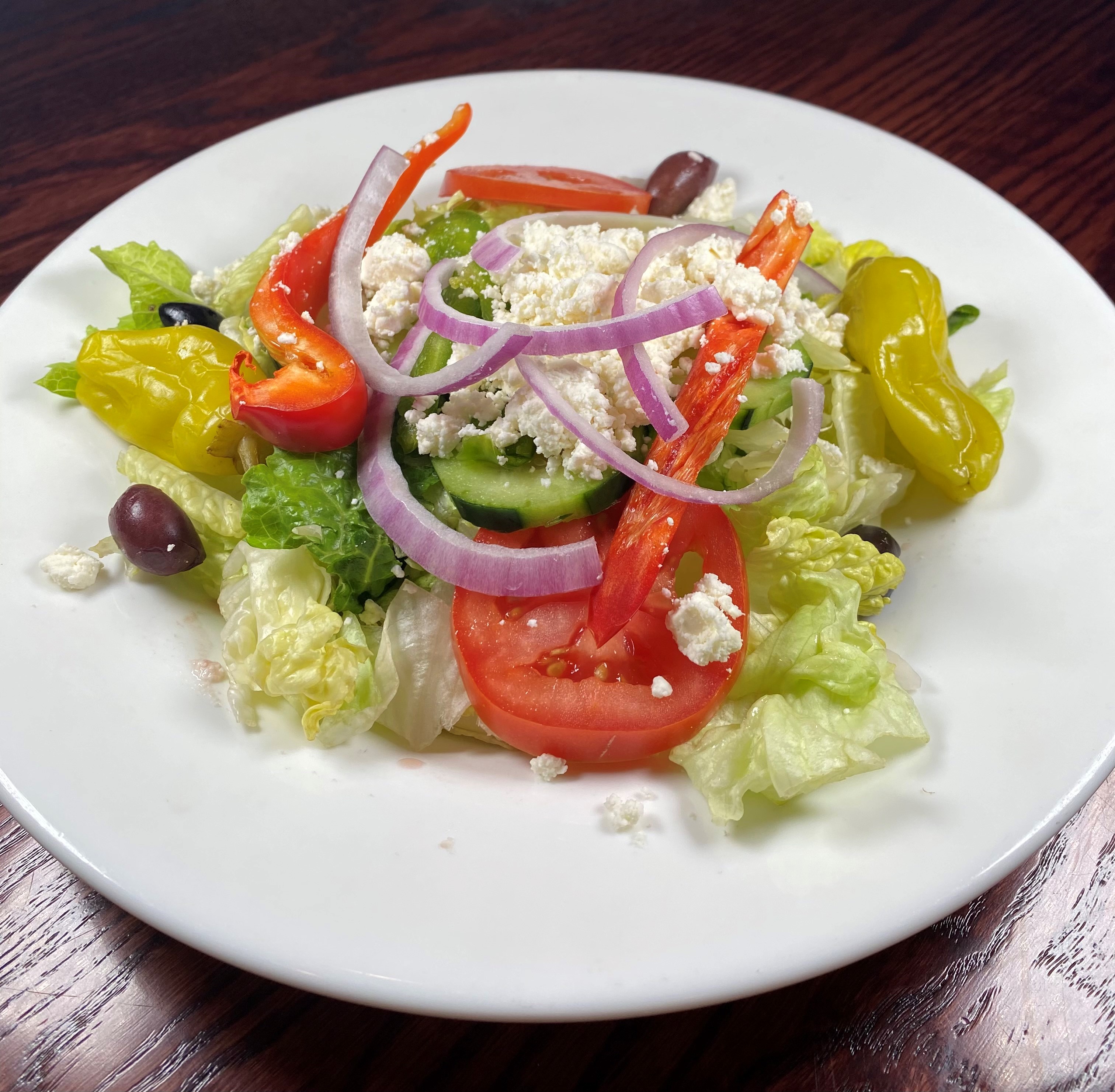 Order Greek Salad Entrée  food online from Franklin Chateau store, Franklin on bringmethat.com