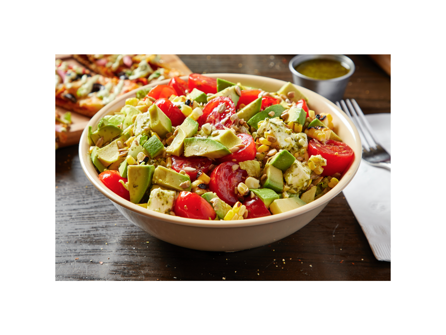 Order Tomato, Avocado and Mozzarella Salad food online from Roots Handmade Pizza - West Town store, Chicago on bringmethat.com