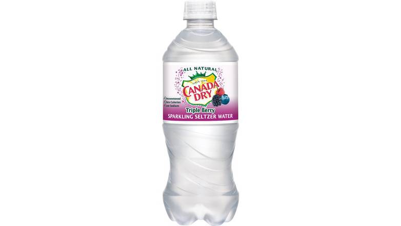 Order Canada Dry Triple Berry Sparkling Seltzer Water food online from Trumbull Mobil store, Trumbull on bringmethat.com