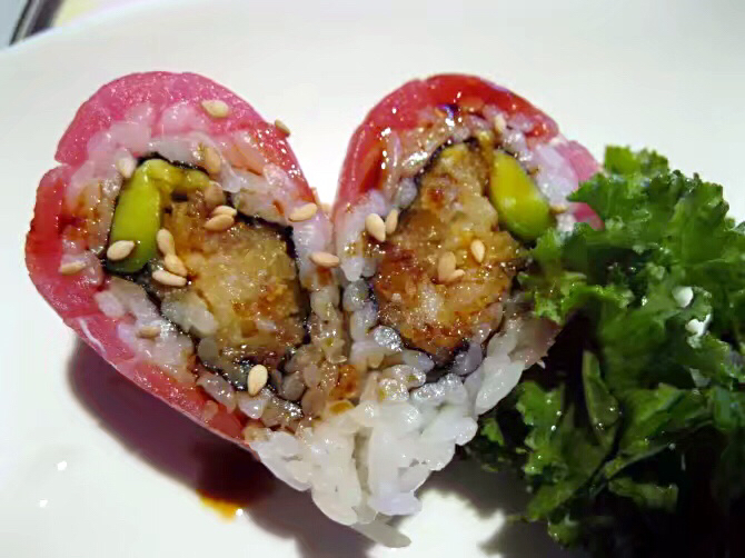 Order Sweet Heart Roll food online from Oishii Sushi Japanese store, Astoria on bringmethat.com