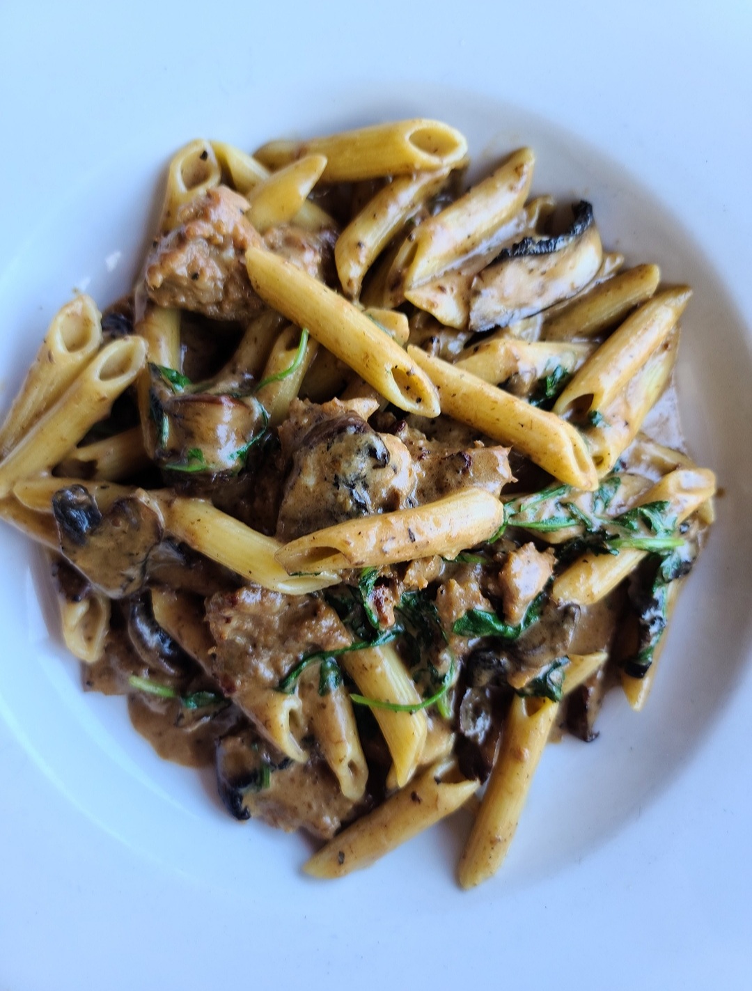 Order Penne Funghi e Salsicce food online from Cucina Alessa store, Newport Beach on bringmethat.com