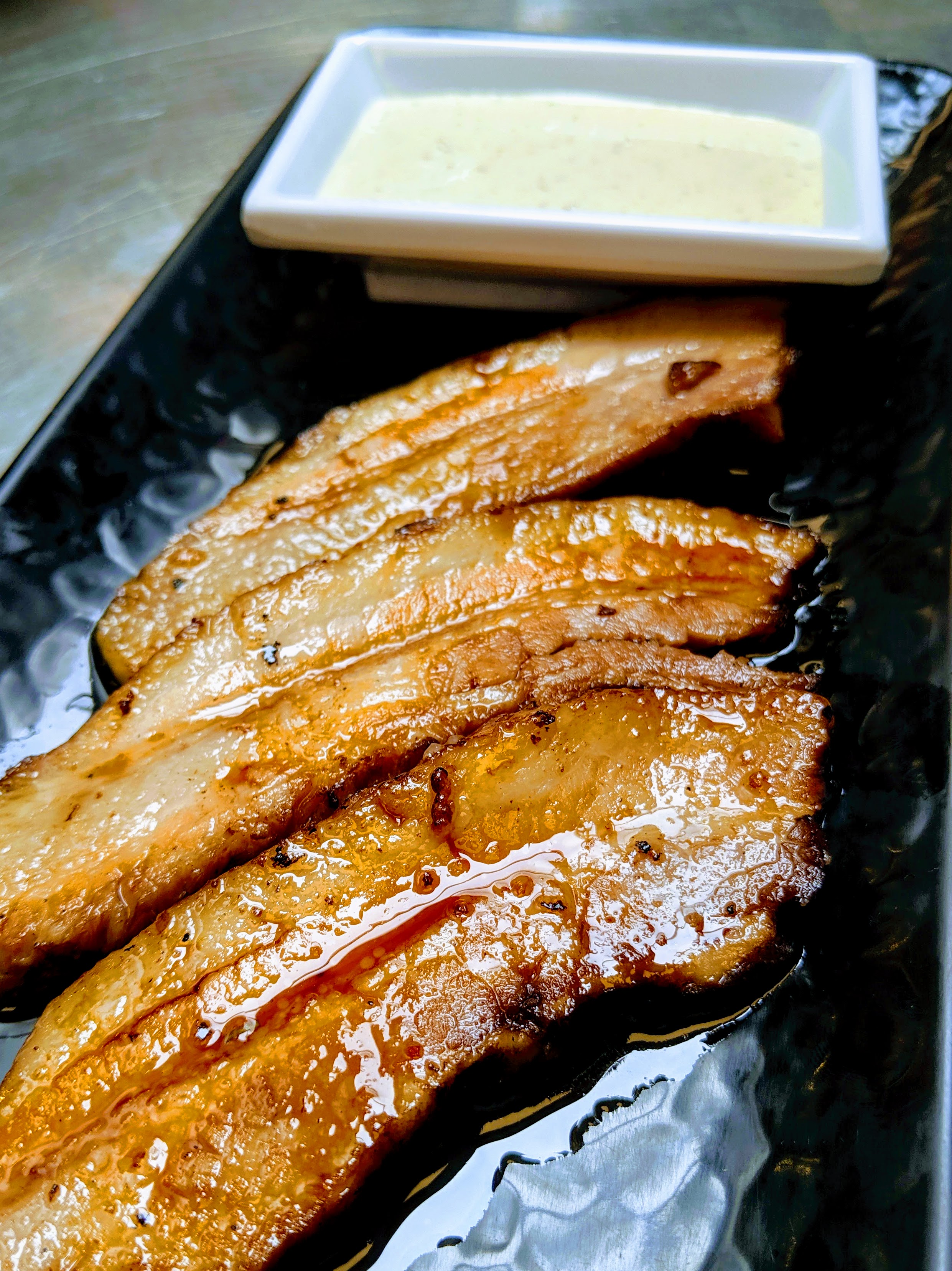 Order Aburi Chashu / Seared Braised Pork Belly food online from Harajuku Taproom store, Culver City on bringmethat.com