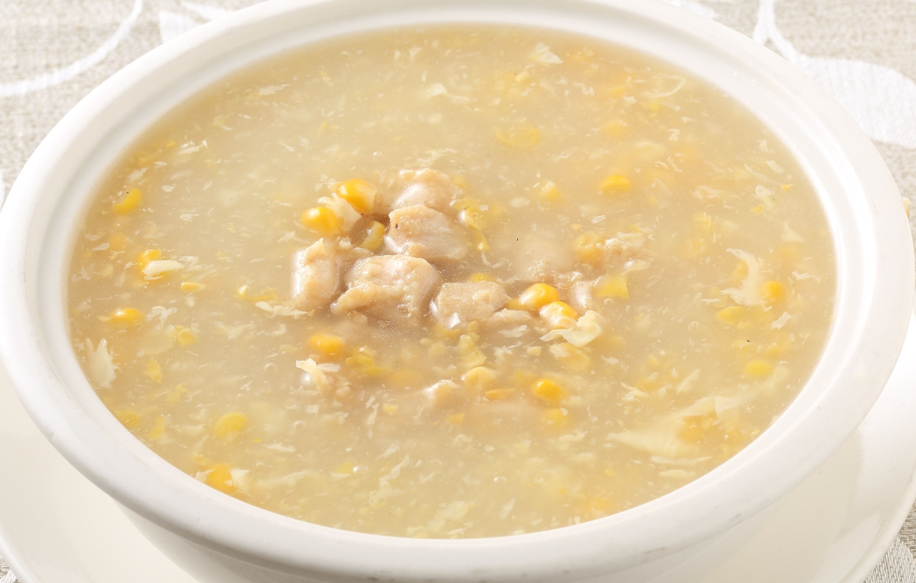 Order  Sweet Corn Chicken Soup 雞茸玉米羹  food online from Pop Kitchen store, Daly City on bringmethat.com