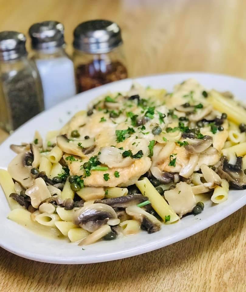 Order Chicken Piccata - Entree food online from Nonna Rosa Pizzeria store, Bridgeport on bringmethat.com
