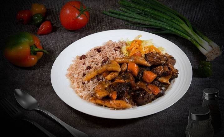 Order Oxtail Dinner food online from Negril Jamaican Eatery store, Silver Spring on bringmethat.com
