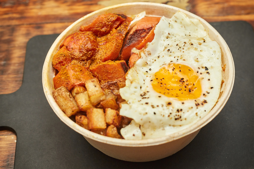 Order Bauernpfanne Sausage Hash food online from Berlin Currywurst store, New York on bringmethat.com