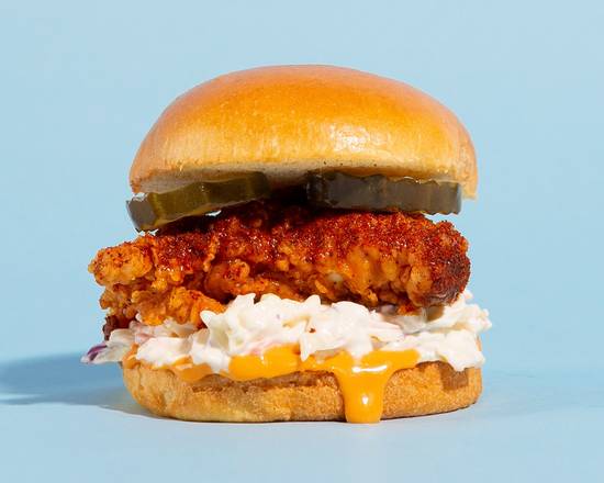 Order Nashville Hot Fried Chicken Sandwich food online from Fry Me A River store, Baton Rouge on bringmethat.com