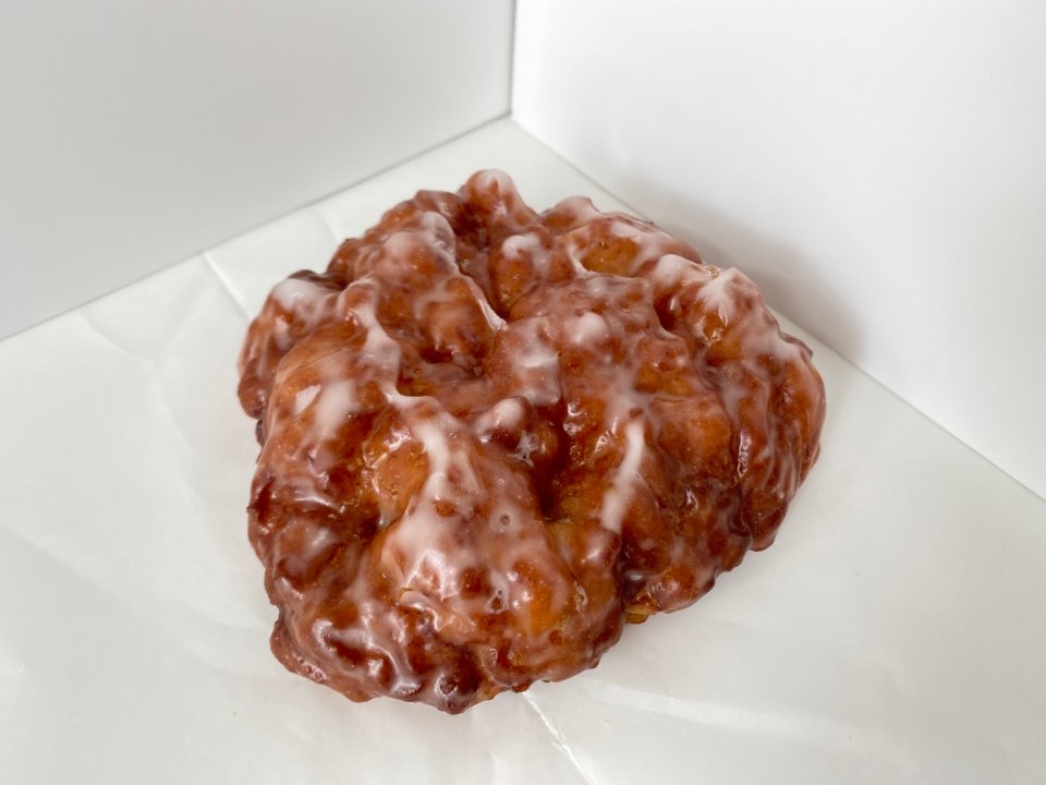 Order Apple Fritter food online from Grace Donuts store, Fort Worth on bringmethat.com