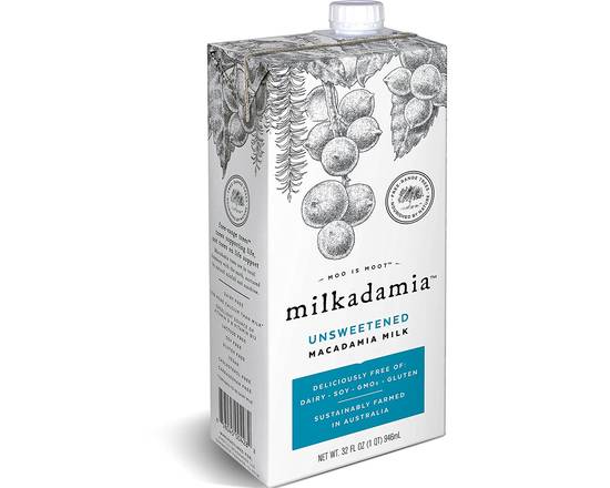 Order Milkadamia Macadamia Milk Unsweetened  food online from Bel Clift Market store, SF on bringmethat.com