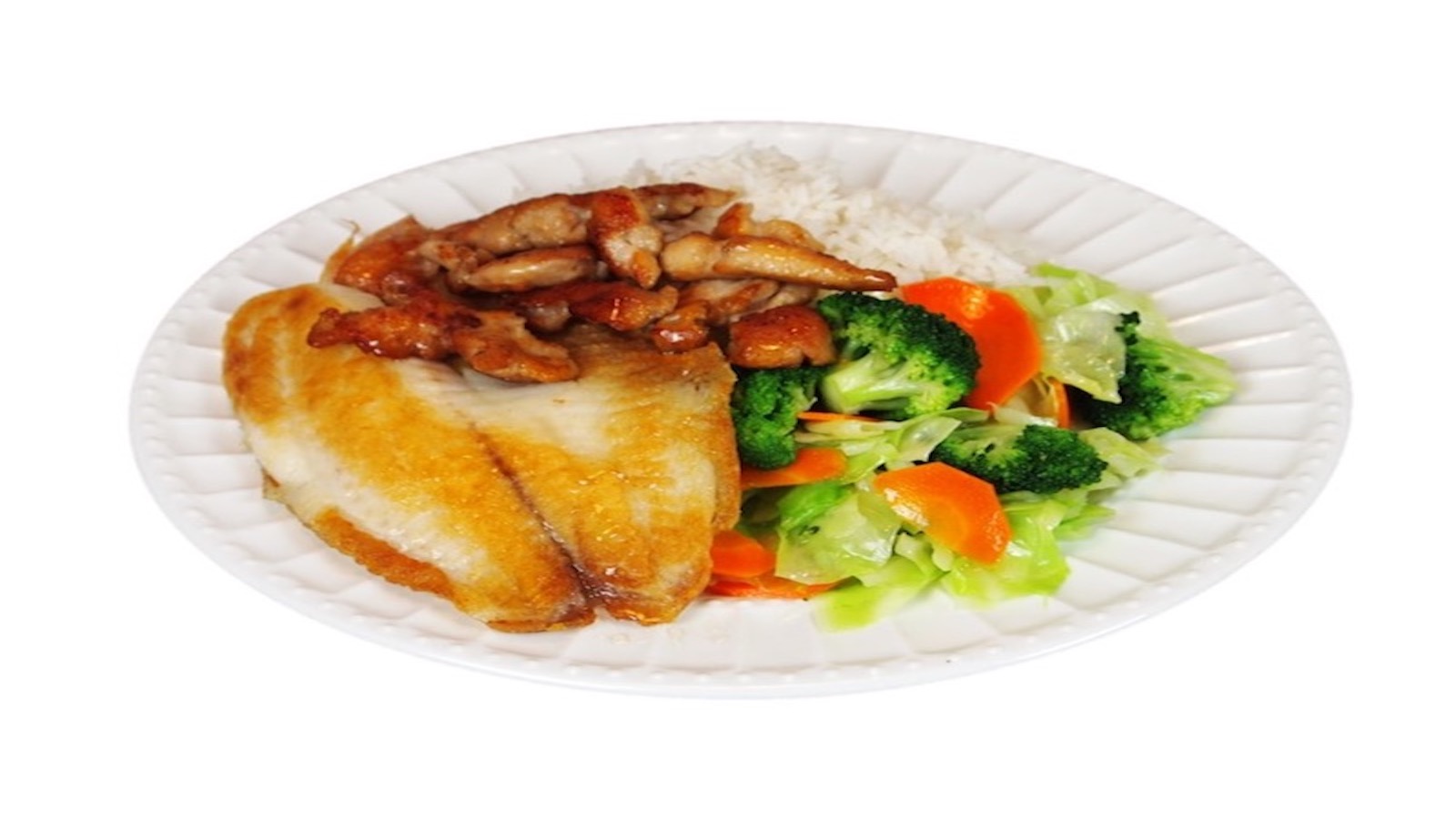 Order Chicken and Fish Combo food online from Teriyaki Express store, Gaithersburg on bringmethat.com