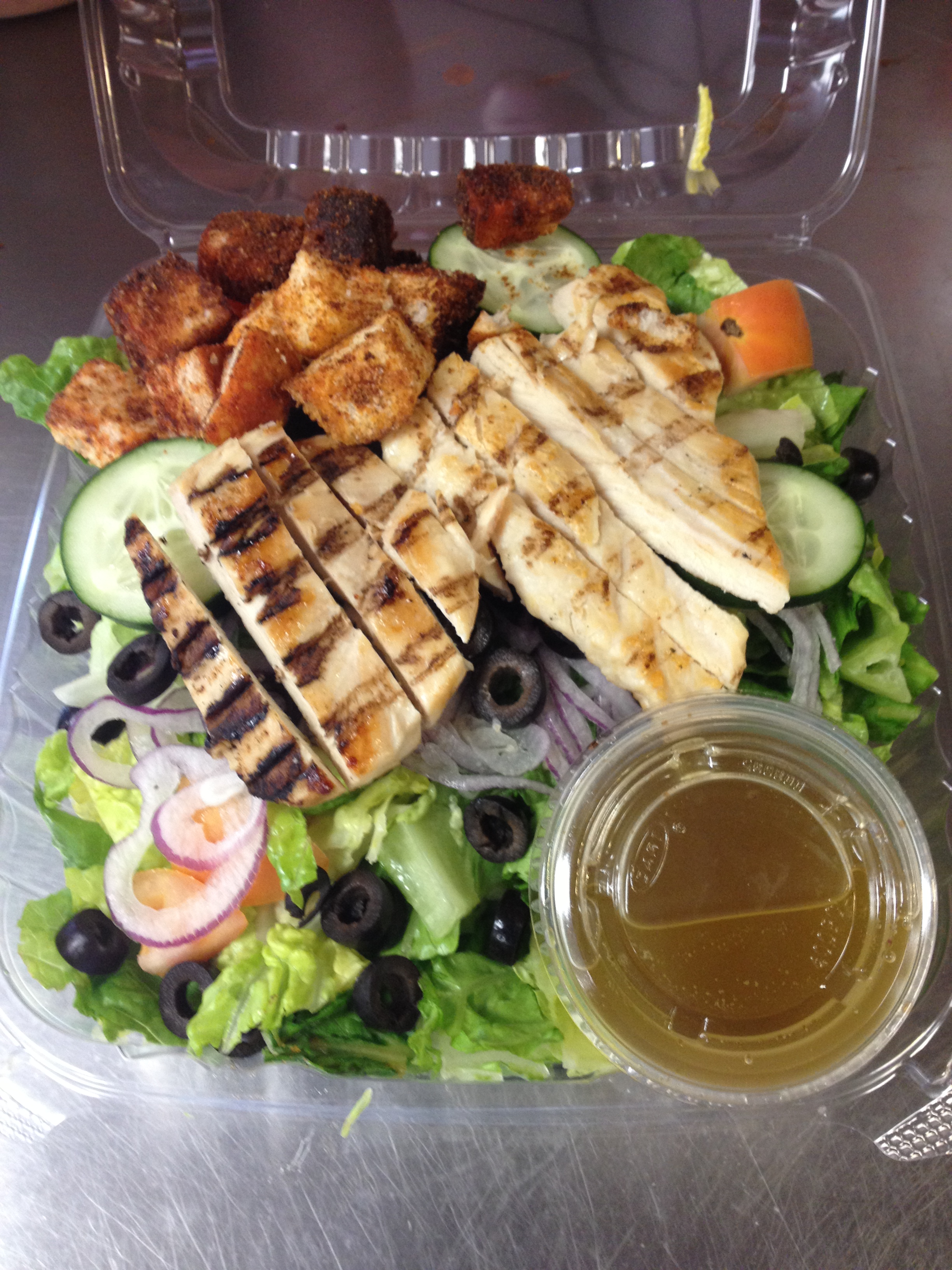 Order Grilled Chicken Salad food online from Dc Pizza & Catering store, Albany on bringmethat.com