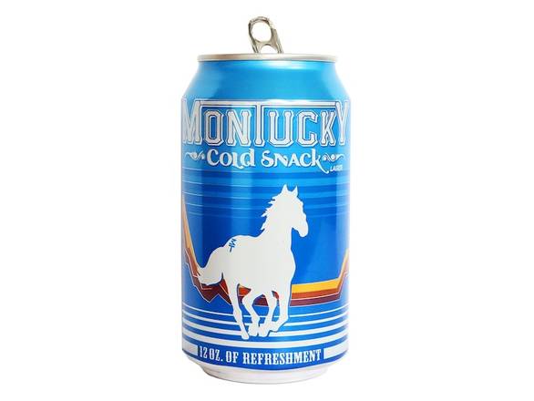Order Montucky Cold Snack Lager - 30x 12oz Cans food online from American Spirits Beverage Co store, Dallas on bringmethat.com