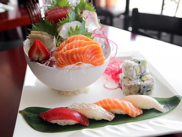 Order Sushi Sashimi Combo food online from Musashi Asian Cuisine store, Brooklyn on bringmethat.com