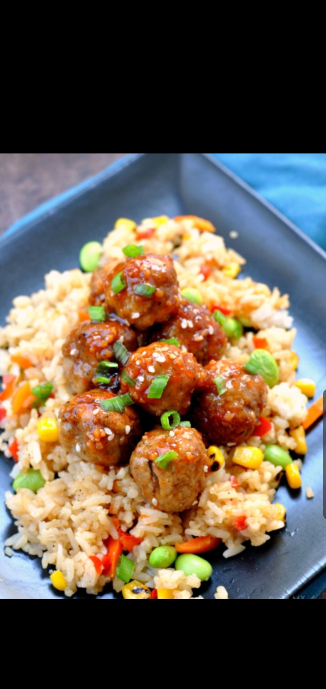 Order Meatball Rice And Veggies ( FREE CAN SODA OR WATER) food online from Bedford gourmet food store, Brooklyn on bringmethat.com
