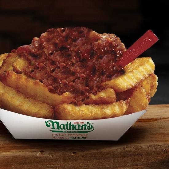 Order Chili Fries food online from Nathan's Famous store, Portland on bringmethat.com