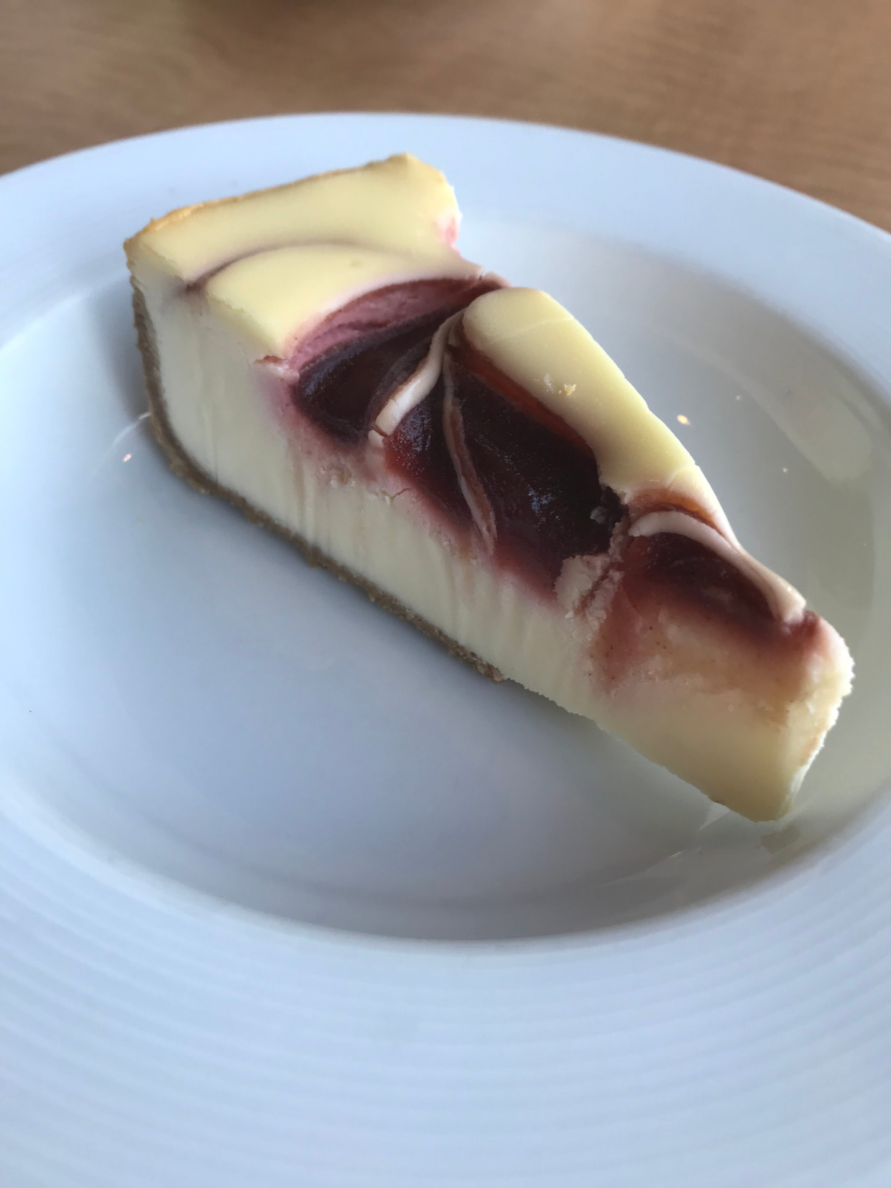 Order Raspberry Swirl Cheesecake - Slice food online from Mario Cafe & Pizzeria store, East Greenville on bringmethat.com
