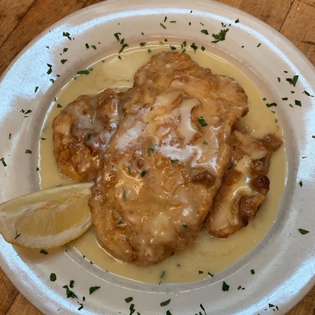 Order Chicken Francese food online from Gino's Cucina Brick Oven Pizza store, Brooklyn on bringmethat.com