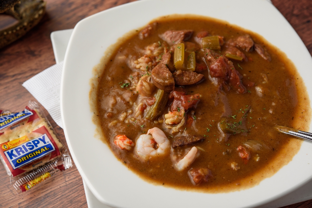 Order Seafood Gumbo Cup food online from Buzzard Billy store, Lincoln on bringmethat.com