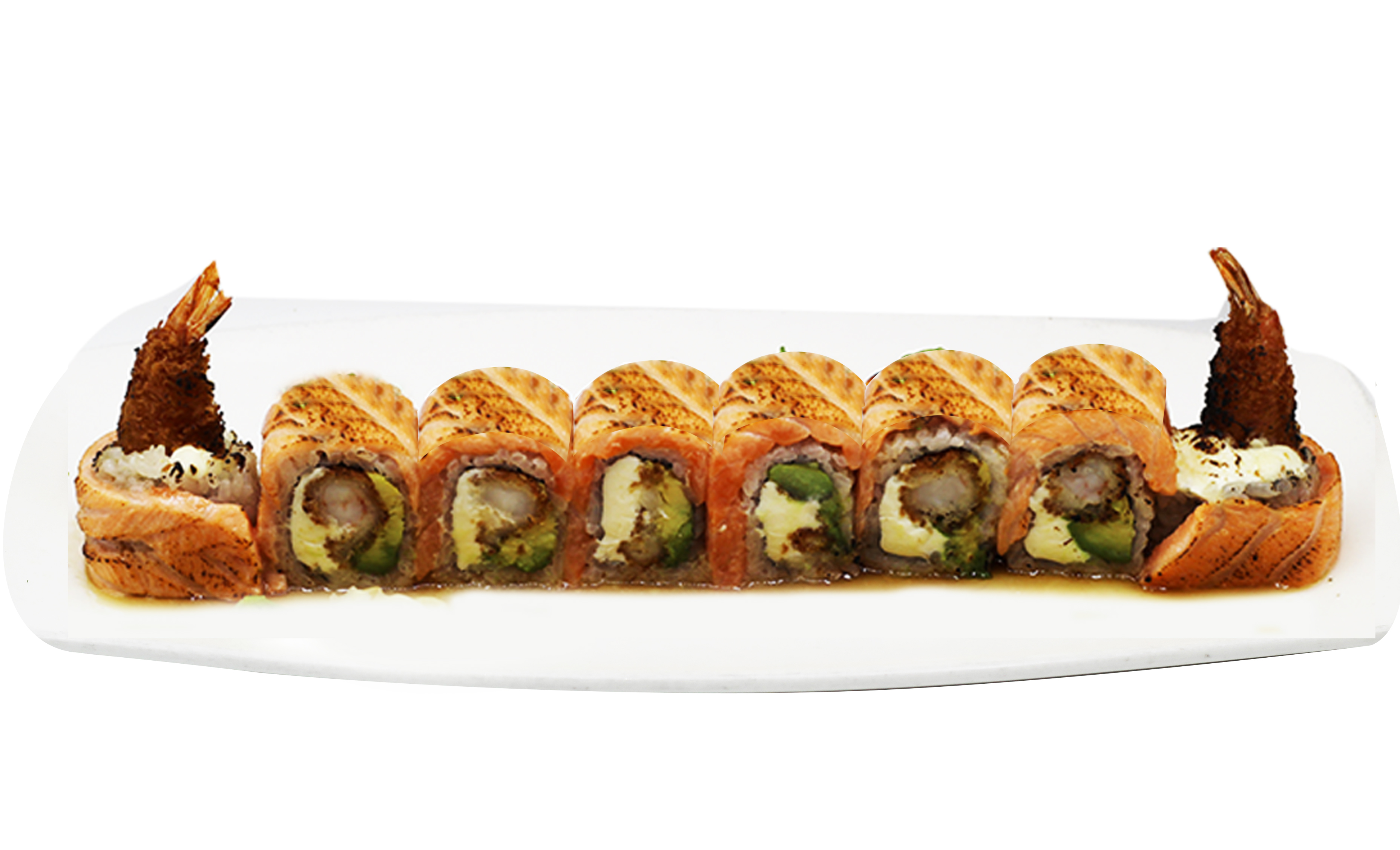 Order Tiger Roll (8 pc.) food online from Chin-Chin Cafe store, Ashburn on bringmethat.com