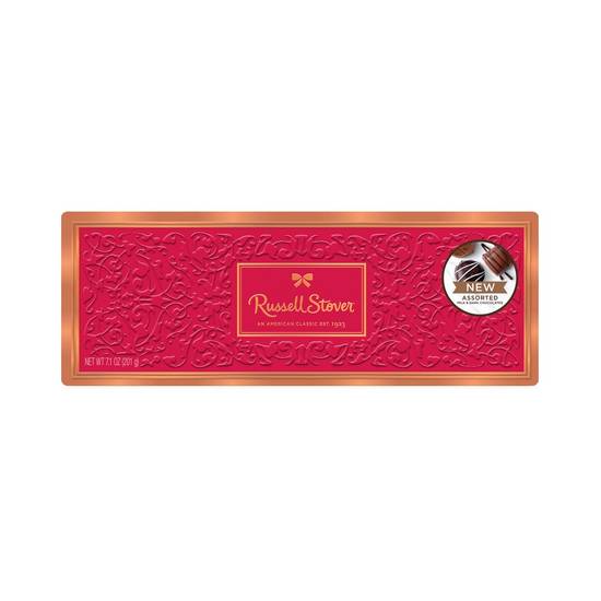 Order RUSSEL STOVER Red Tin Assortment, 7.1oz. food online from CVS store, SOUDERTON on bringmethat.com