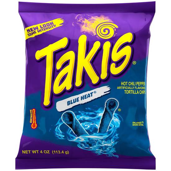 Order Takis Blue Heat Hot Chili Pepper Rolled Tortilla Chips, 4 OZ food online from Cvs store, Kern County on bringmethat.com