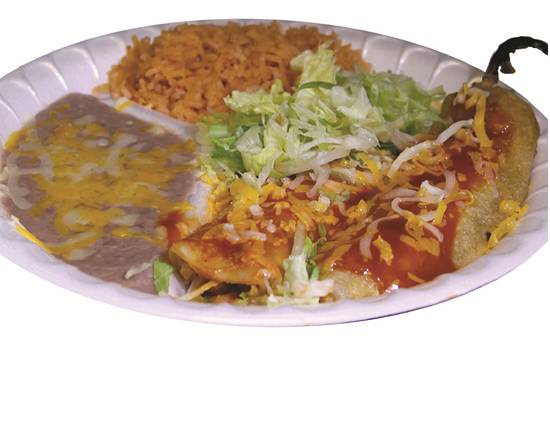 Order Chile Relleno and Enchilada Plate food online from Mario's Taco Shop store, Chula Vista on bringmethat.com