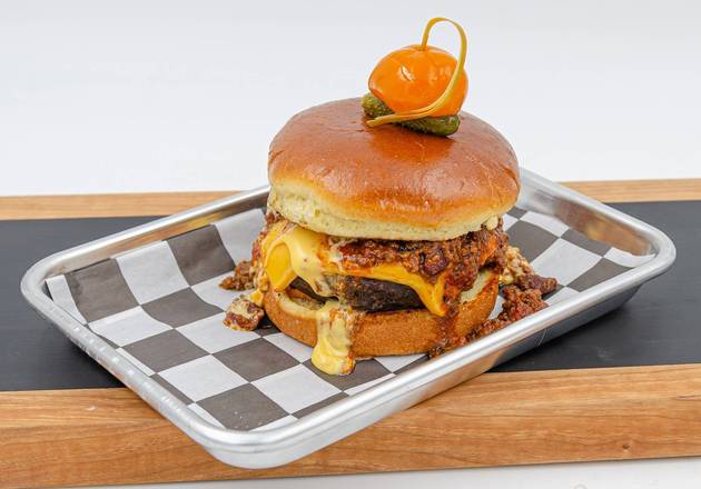 Order Chili Cheese Burger food online from Ghost Kitchen Sa store, San Antonio on bringmethat.com