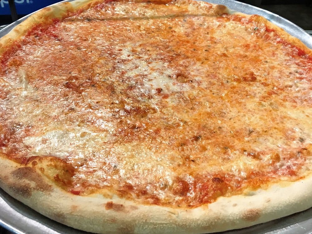Order Classic Cheese Pizza - Large 18" food online from American Pie store, Bridgehampton on bringmethat.com