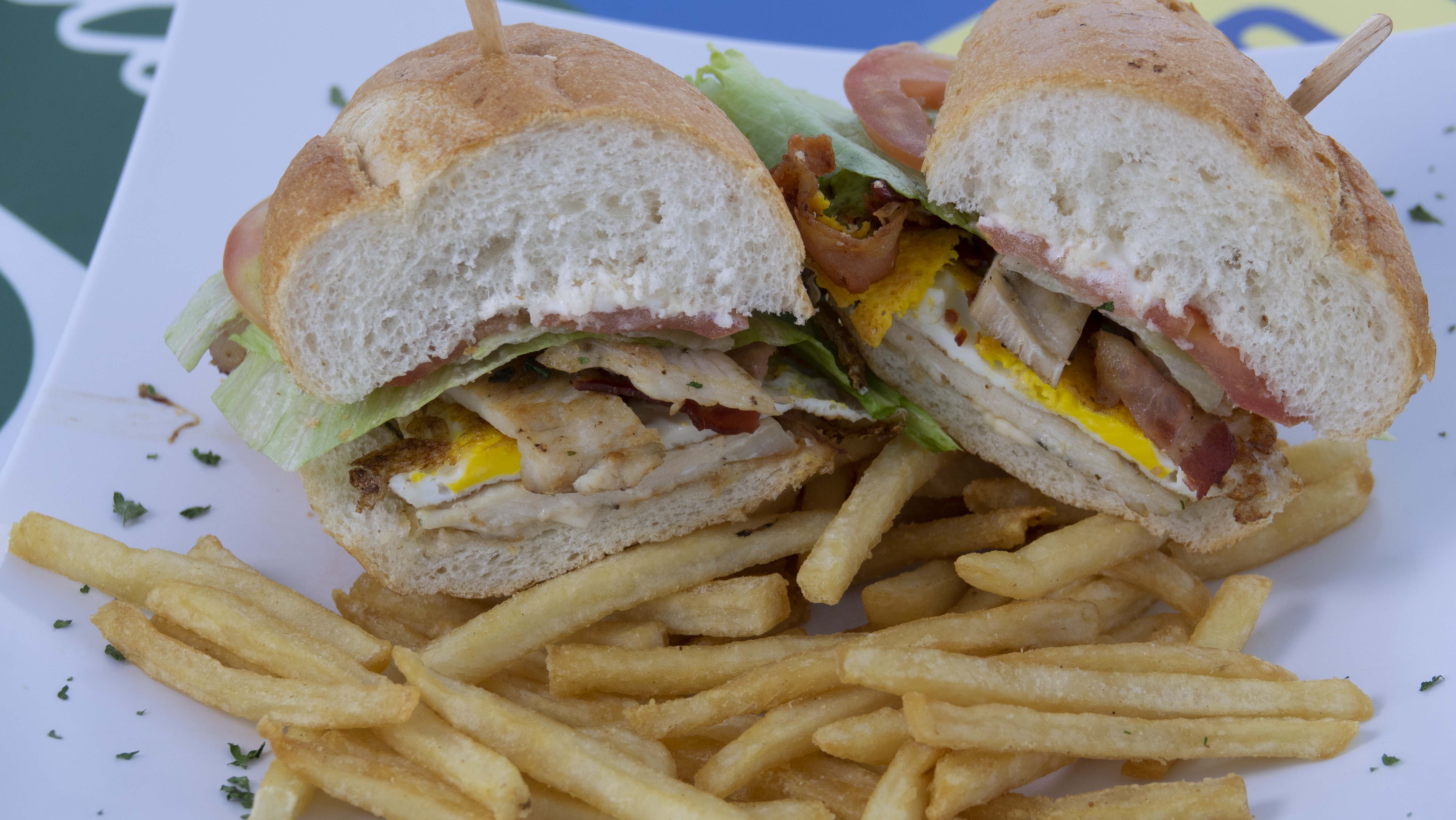 Order 202. X-Tudo Chicken Sandwich Combo food online from Brazilian Plate House store, Torrance on bringmethat.com