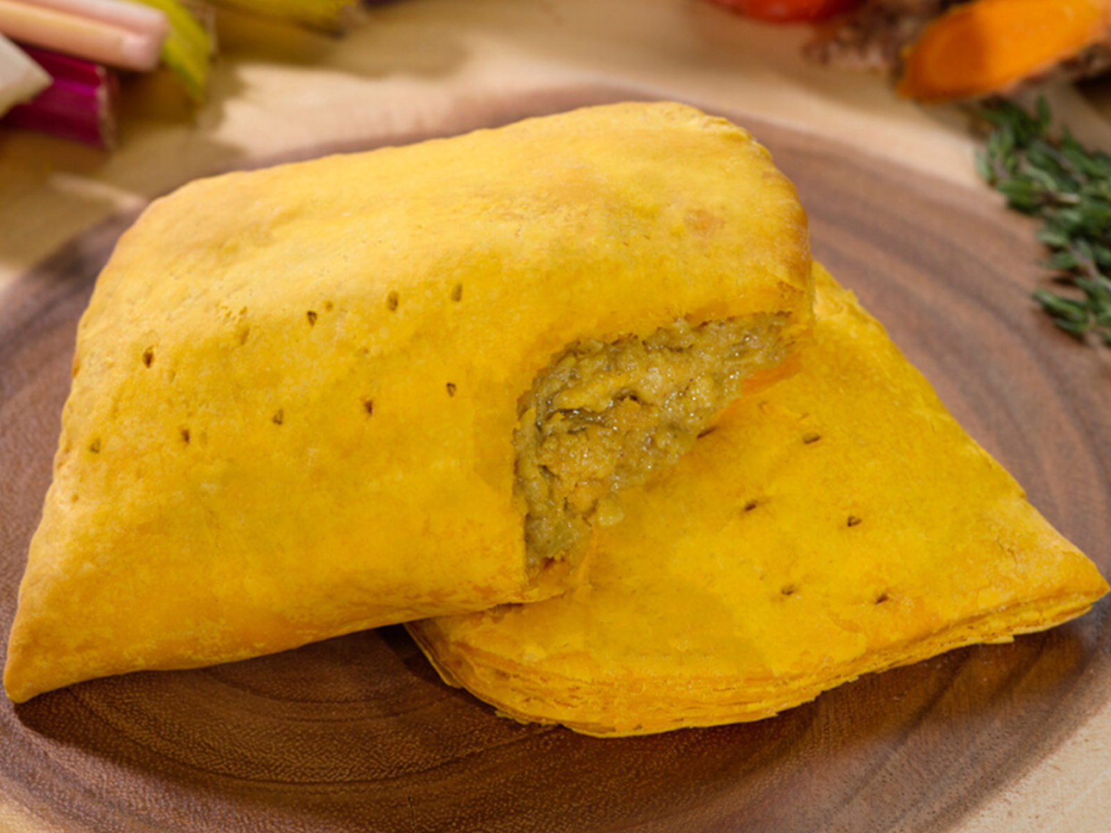 Order Curried Chicken Patty food online from Golden Krust Caribbean Restaurant store, New York on bringmethat.com