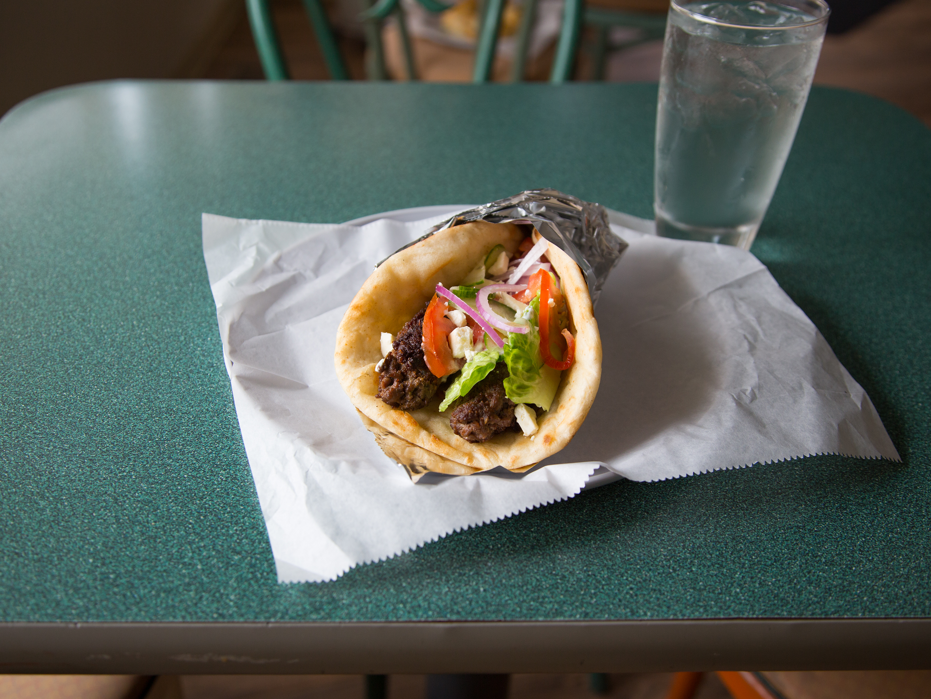 Order Gyro Deluxe food online from Arber Café store, Saint Louis on bringmethat.com