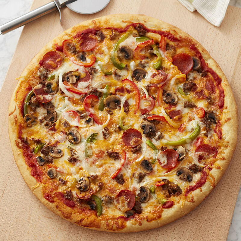Order Large Supreme Pizza food online from Angelo Pizza Deli & Party store, Howell on bringmethat.com