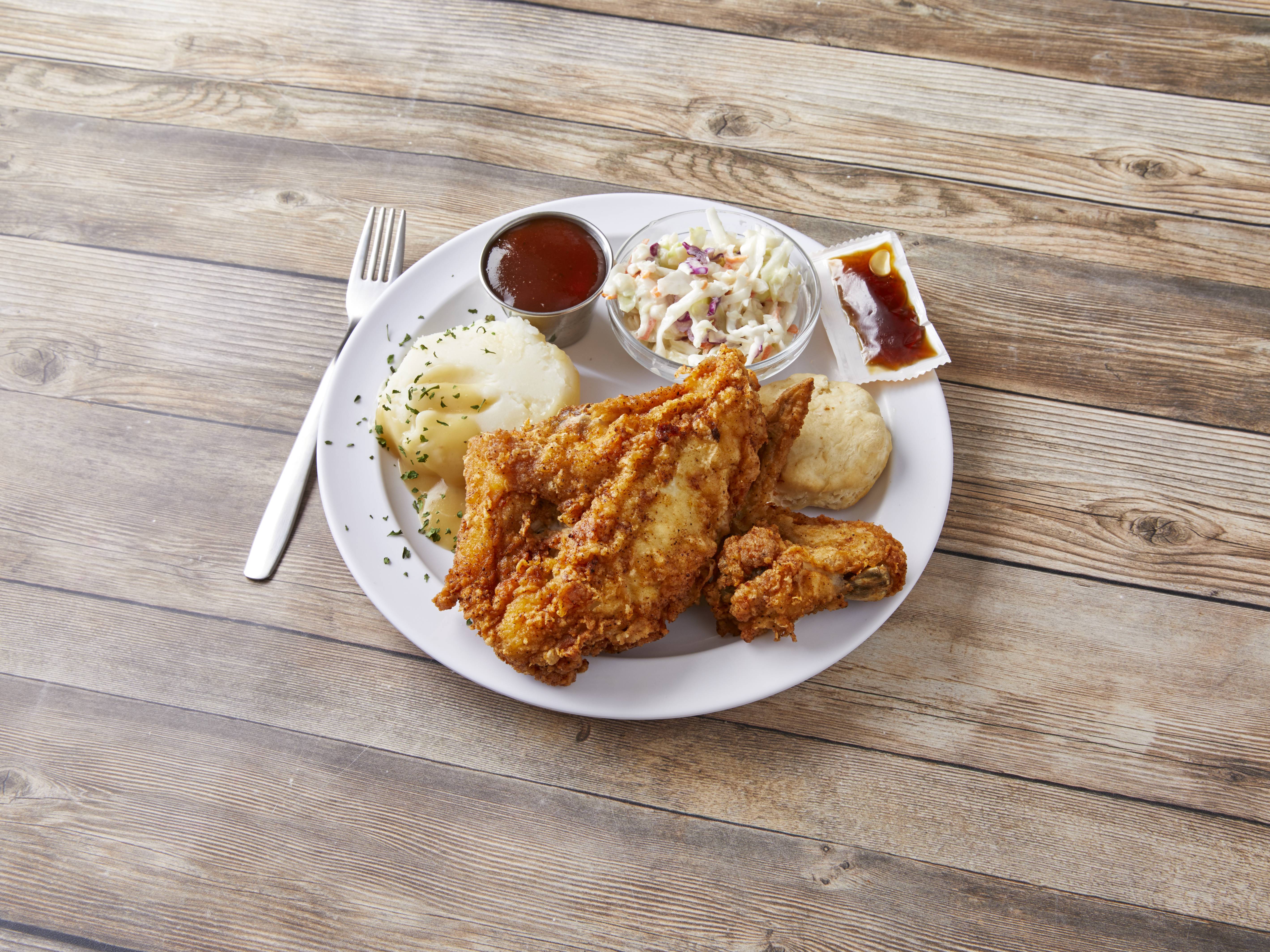 Order 2 Piece Individual Chicken Meal food online from Family Fried Chicken store, Ypsilanti on bringmethat.com