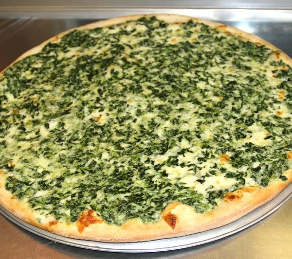 Order Spinach Alfredo Pizza food online from Grace Pizza store, Glendale on bringmethat.com
