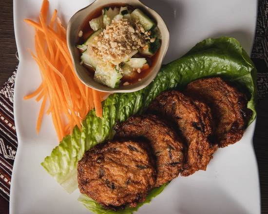 Order Fish Cakes - [6 pcs] food online from Thai Spoons store, Sunnyvale on bringmethat.com