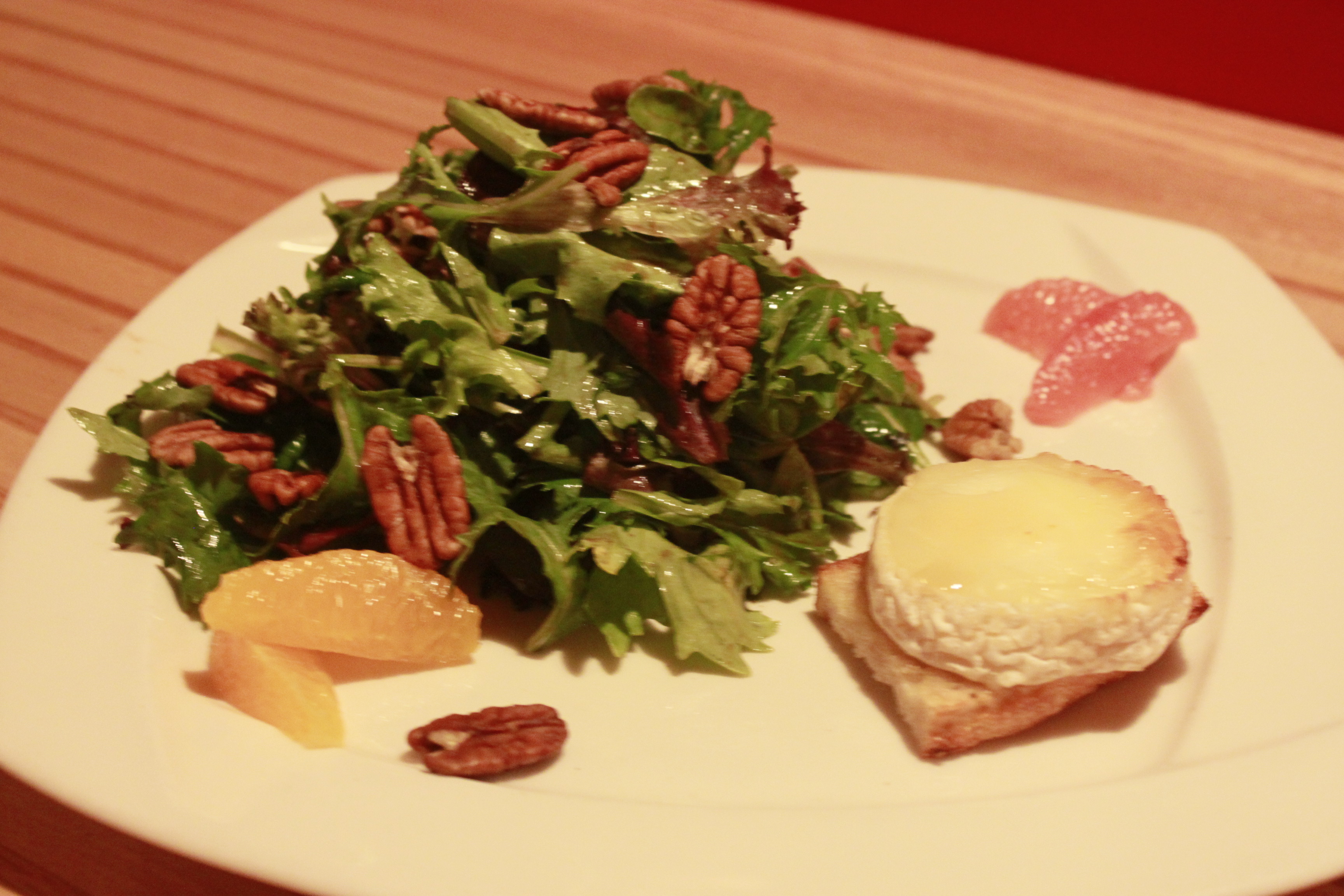 Order Mixed Greens with Baked Goat Cheese food online from Etcetera Wine Bar store, San Francisco on bringmethat.com