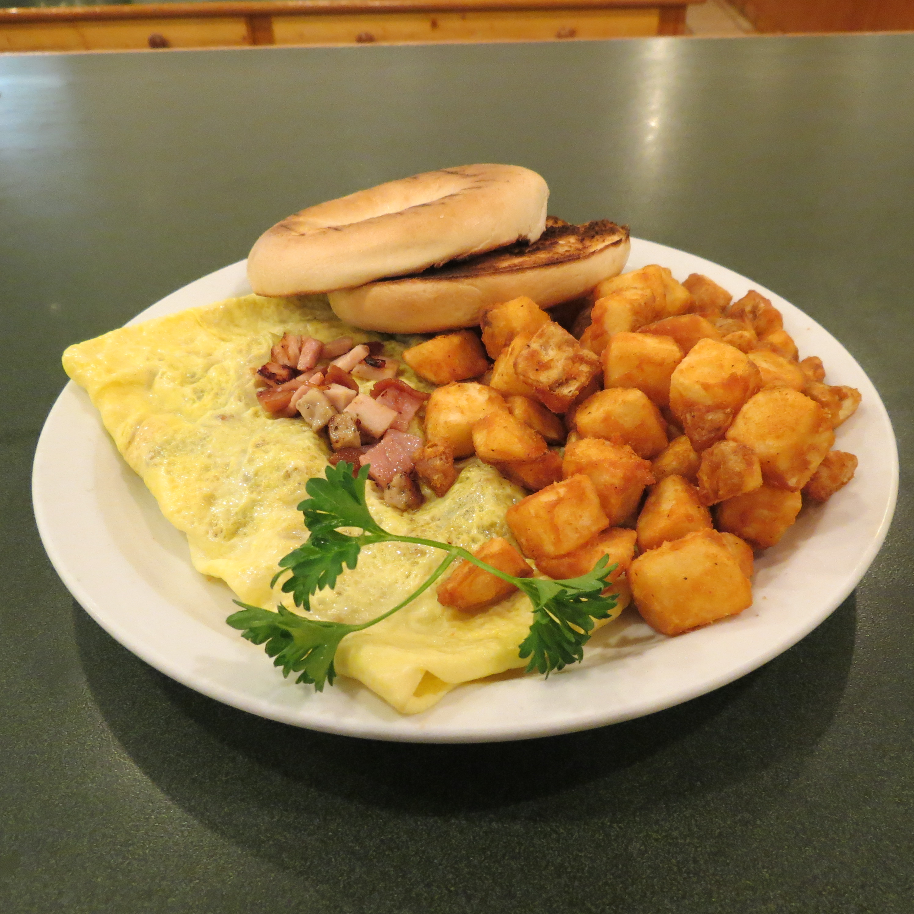 Order Meaty Omelette food online from Grand Day Cafe store, Columbus on bringmethat.com